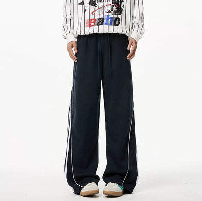 Velour Stripe Relaxed Sweatpants