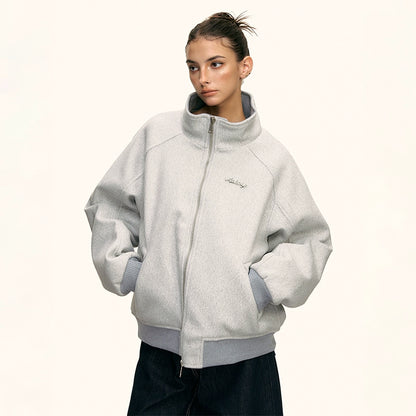 Lyra Soft High Collar Zip Jacket