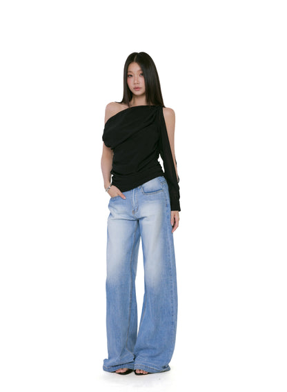 Kaia Asymmetrical One-Shoulder Top