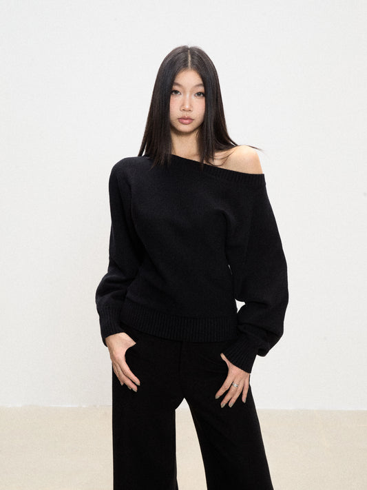 Ari Off-Shoulder Knit Sweater