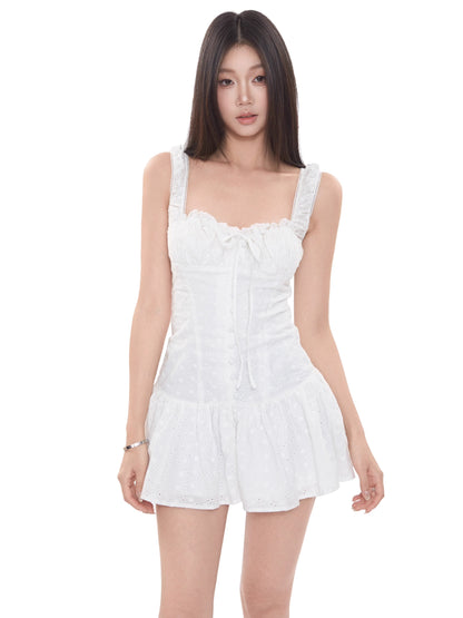 Maeve Buttoned Ruffle Dress
