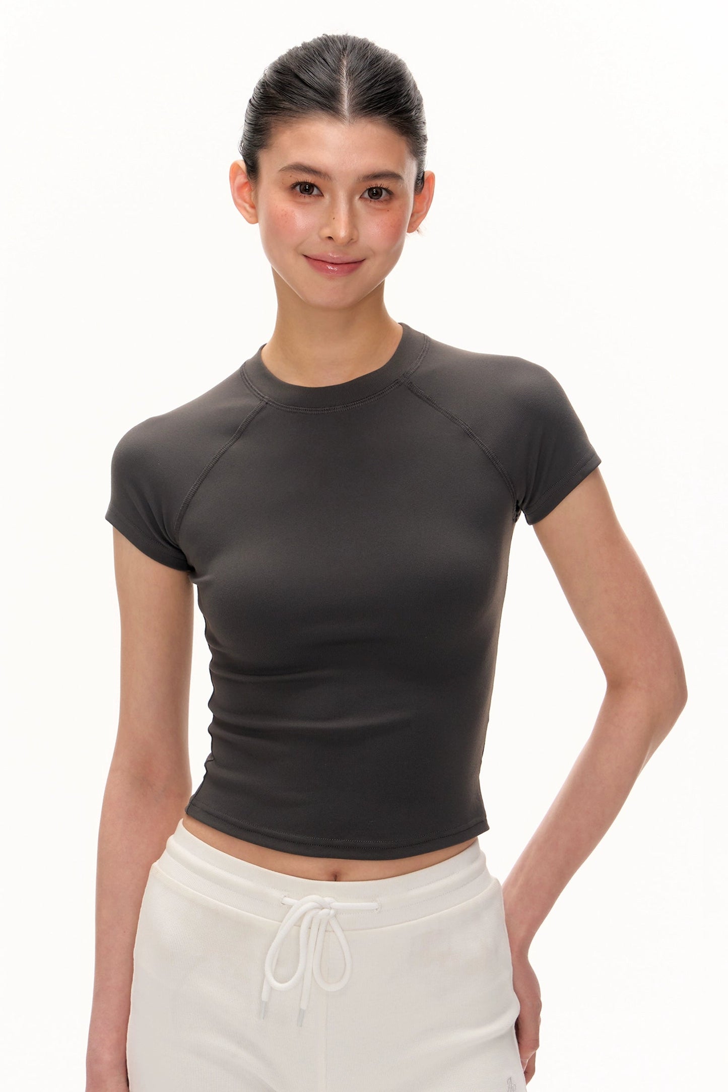 Lexi Solid Color Basic T-Shirt