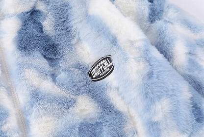 Clara Fluffy Pattern Zip Jacket