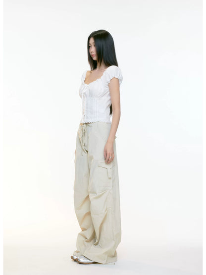 Rhea Drawstring Cargo Pants