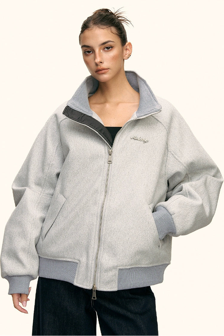 Lyra Soft High Collar Zip Jacket