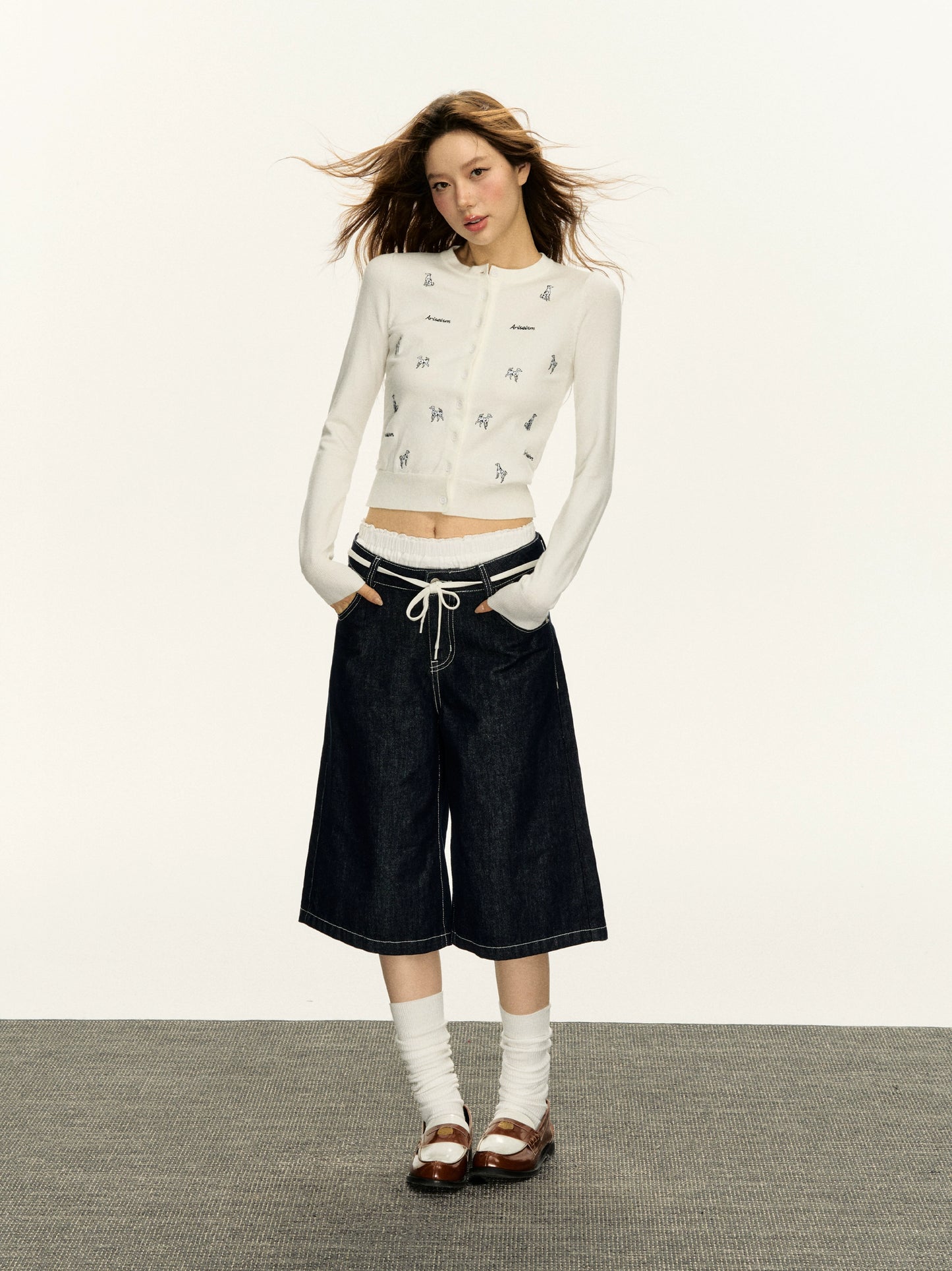 Angel Embroidered Puppy Cardigan