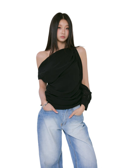 Kaia Asymmetrical One-Shoulder Top