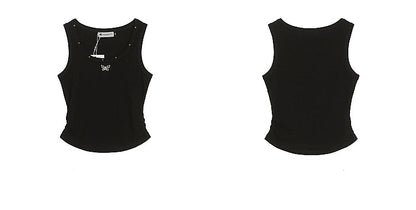 Luxe Butterfly Studded Tank Top