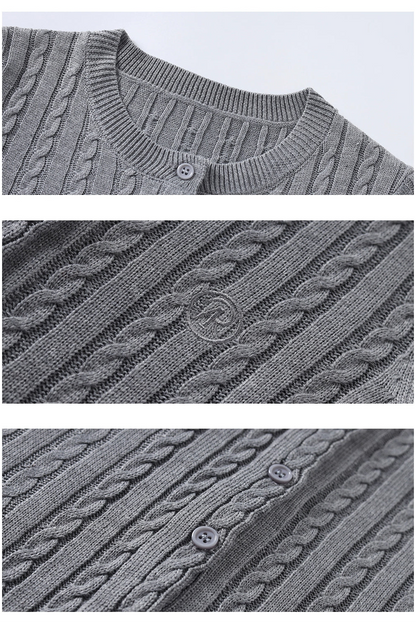 Eden Retro Knitted Cardigan Sweater