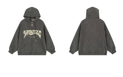 Stellar Graphic Corduroy Zip Hoodie
