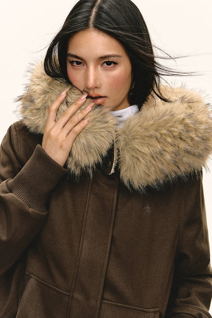 Miley Retro Fur Collar Jacket