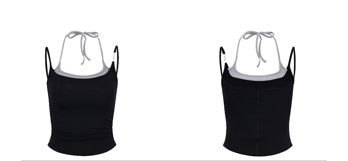Amara Retro Halterneck Cami Top