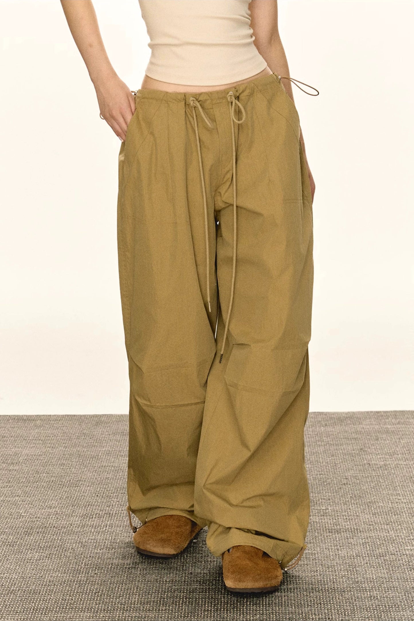 Autumn Retro Low Rise Cargo Pants