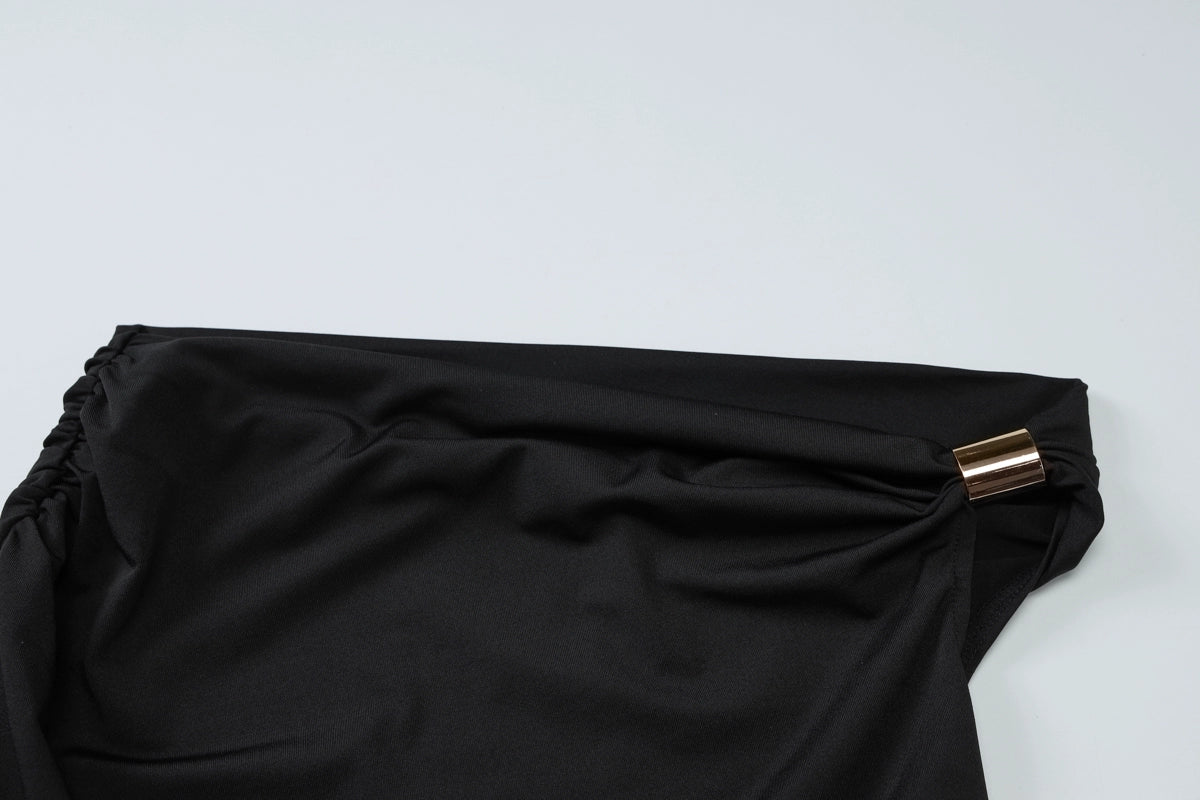 Asymmetric Ring One-Shoulder Top