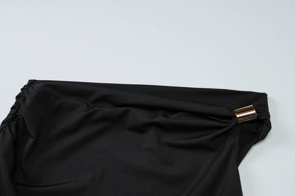 Asymmetric Ring One-Shoulder Top