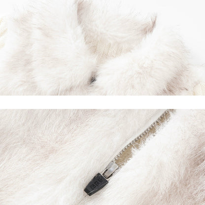 Bailey Furry Knit Cardigan Sweather