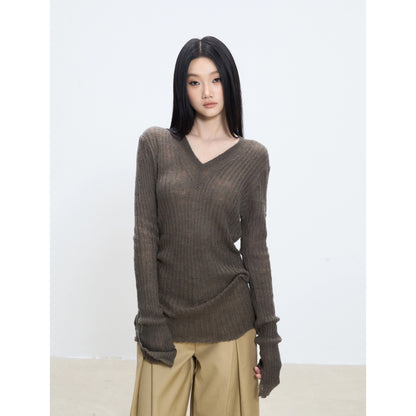 Noa V-Neck Textured Sweater