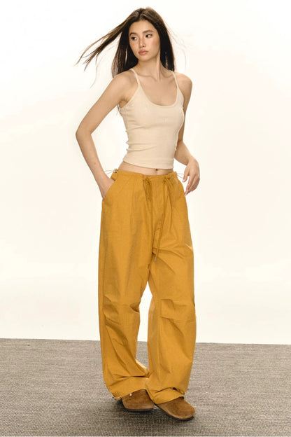Autumn Retro Low Rise Cargo Pants