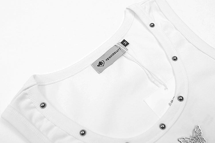 Luxe Butterfly Studded Tank Top