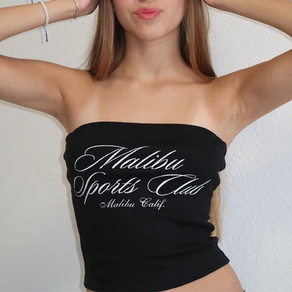 Malibu Script Tube Top