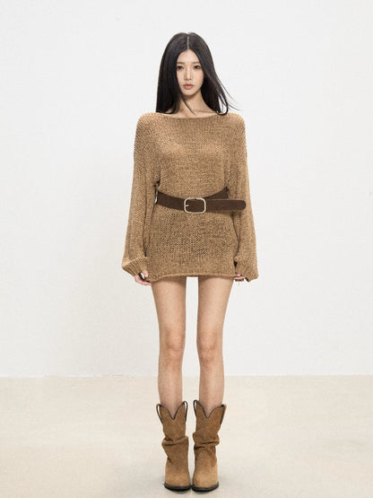Lana Belted Sweater Dress