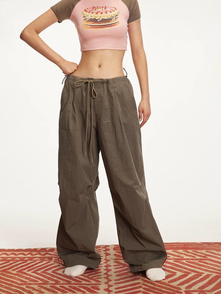 Autumn Retro Low Rise Cargo Pants