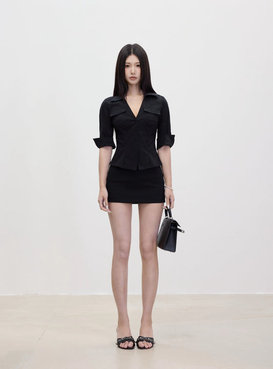 Lara Tailored Collar Mini Dress