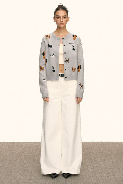 Marley Puppy Parade Knit Cardigan
