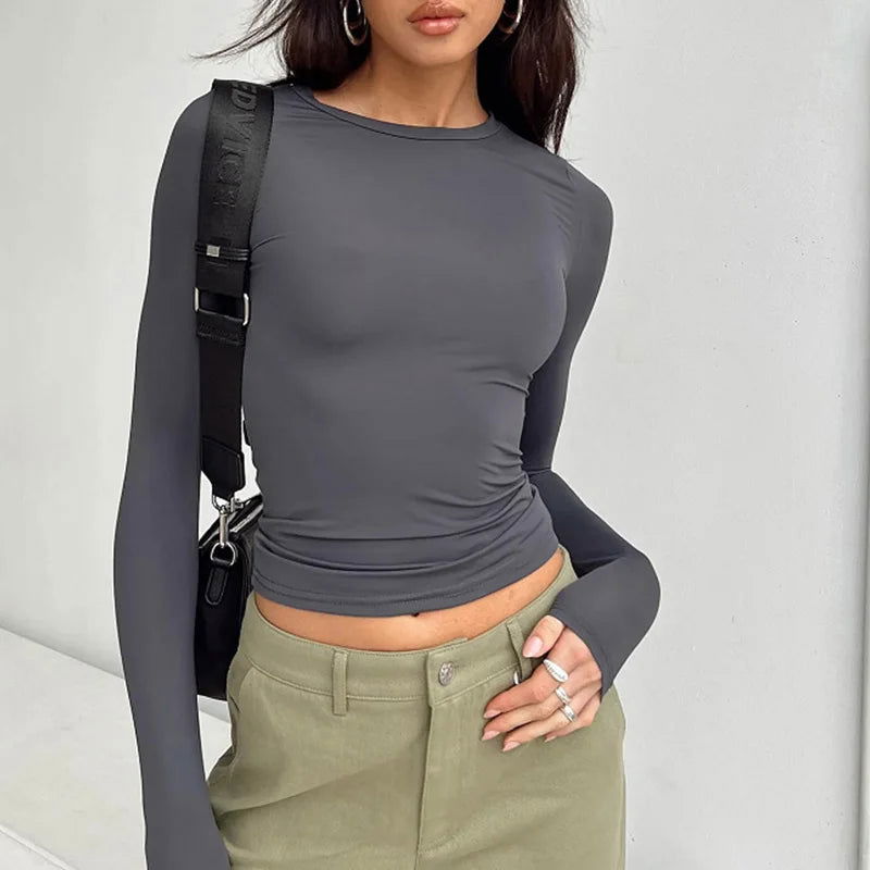 Olivia’s Slim Fit Long Sleeve Tee - Montfash