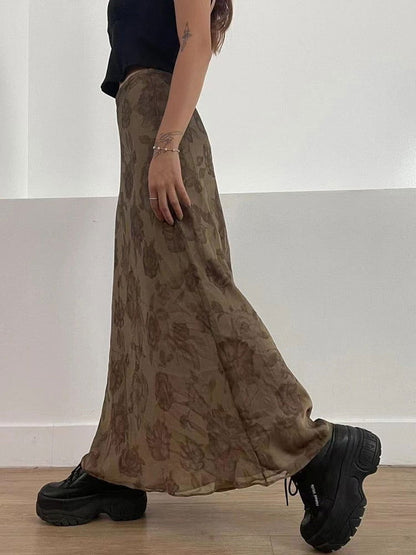 Remi Floral Midi Skirt - Montfash