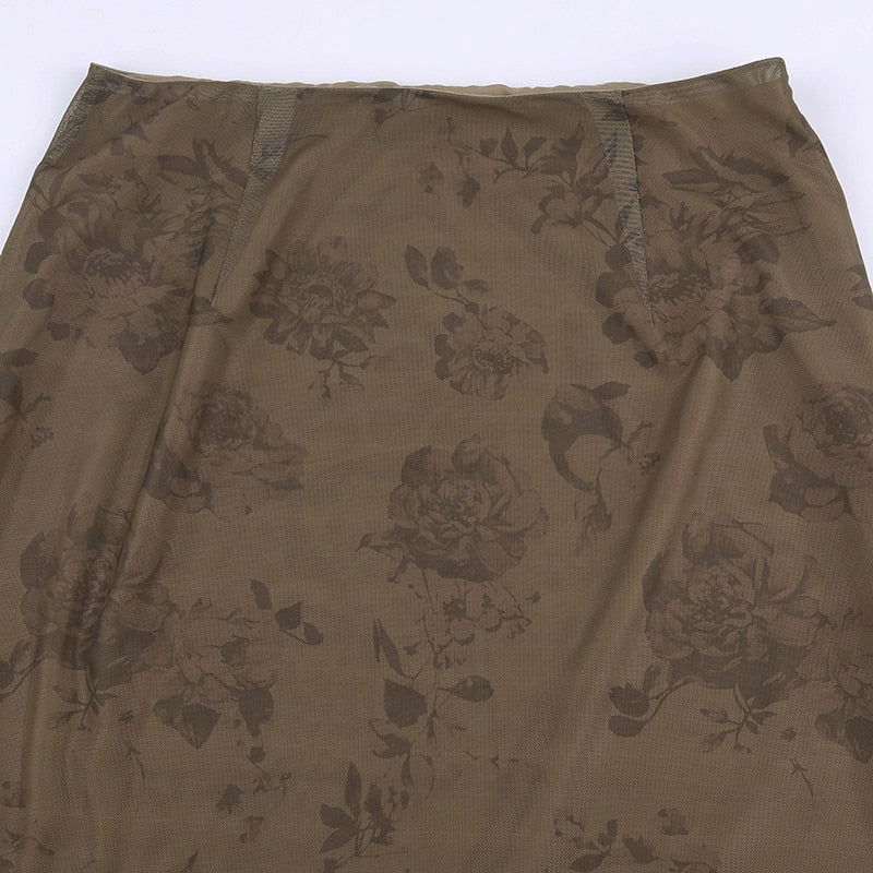 Remi Floral Midi Skirt - Montfash