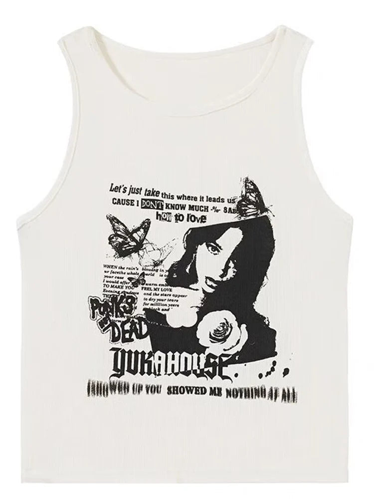 Ruby Grunge Tank Top - Montfash