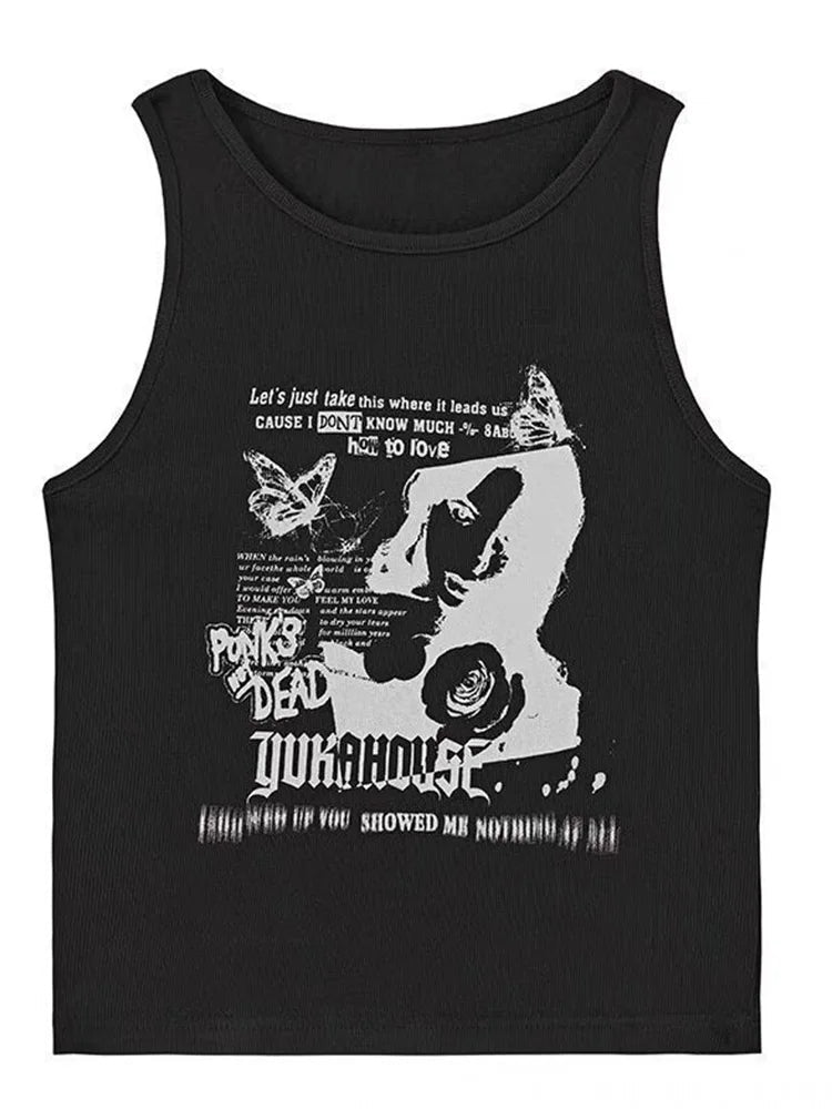 Ruby Grunge Tank Top - Montfash
