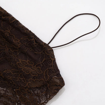 Serena Lace-Draped Satin Maxi Dress