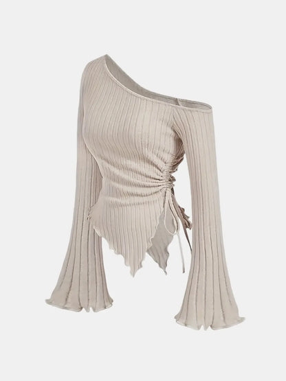 Skye Off Shoulder Long Sleeve T-shirt