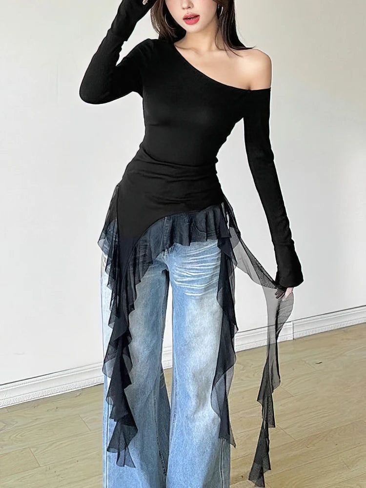 Bella Ruffles Long sleeve T-shirt