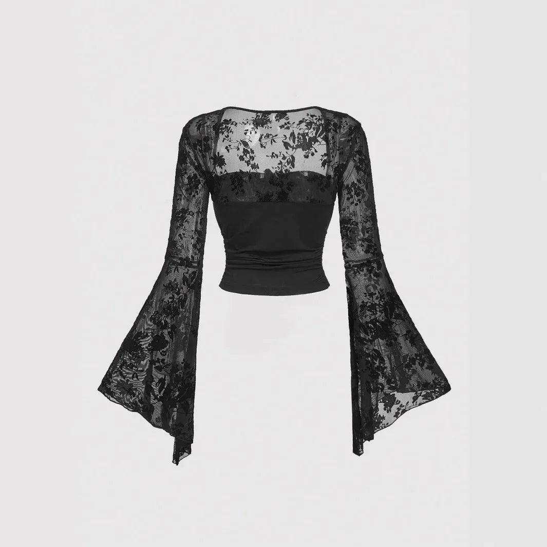 Liora Long Sleeve Mesh T-Shirt