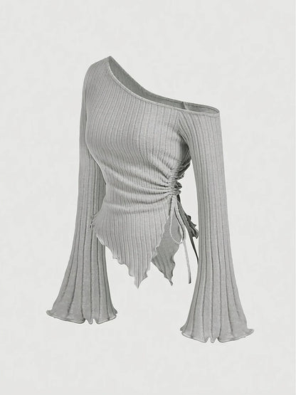 Skye Off Shoulder Long Sleeve T-shirt