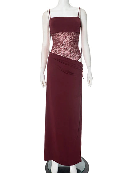 Rose Lace Up Dress