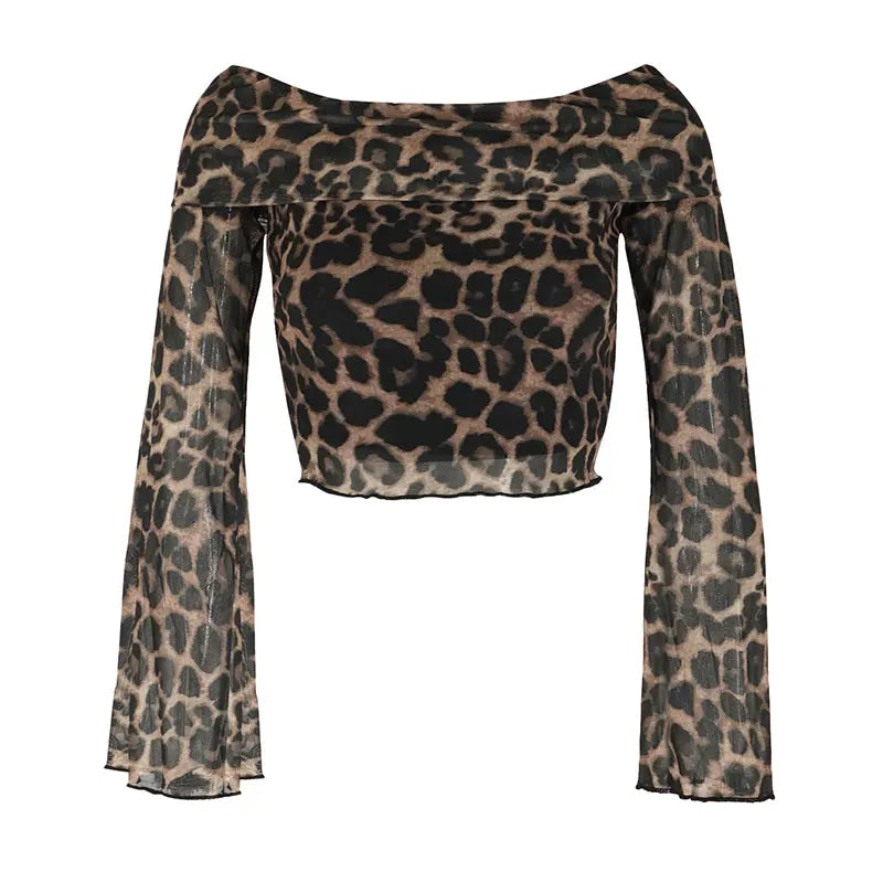 Quinn Leopard Backless T-shirt