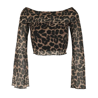Quinn Leopard Backless T-shirt