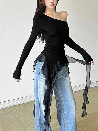 Bella Ruffles Long sleeve T-shirt
