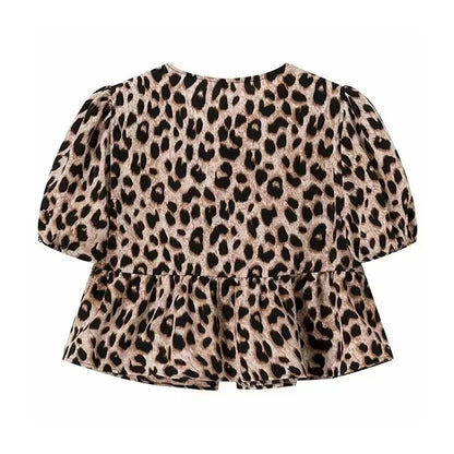 Selene Leopard Crop Top