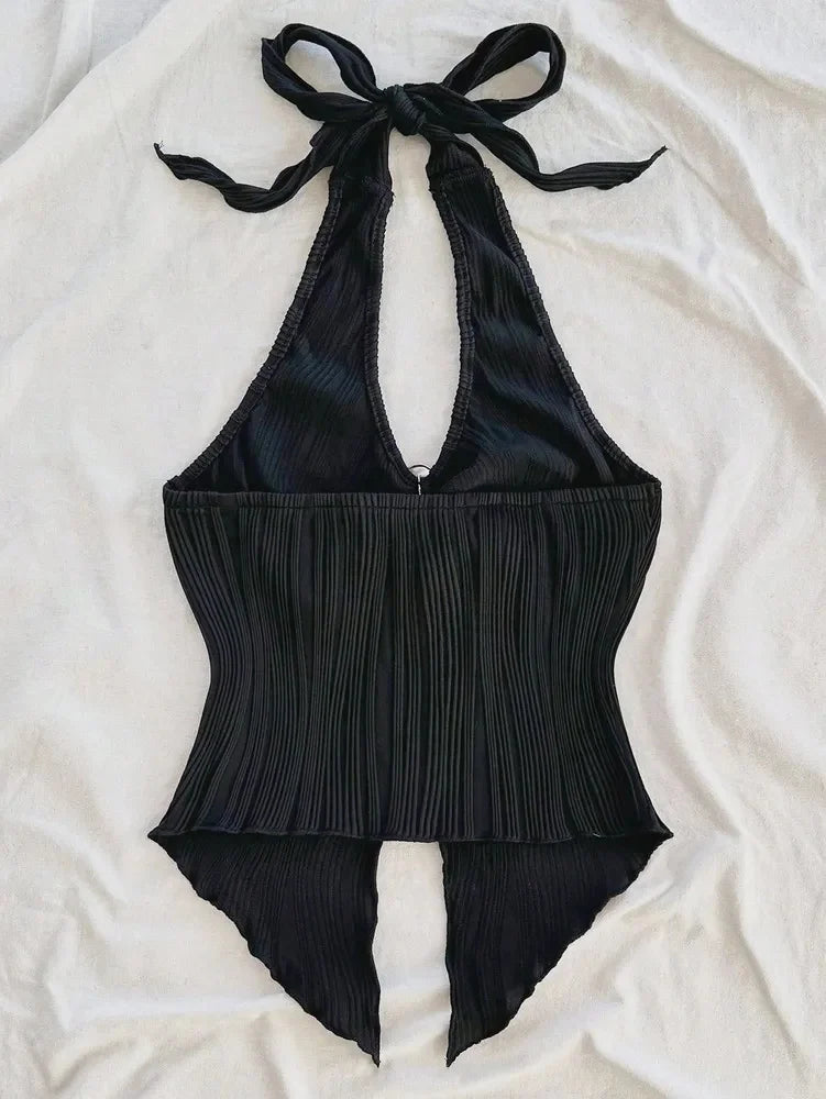 Giselle V-neck Halter  Top