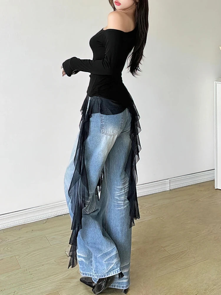 Bella Ruffles Long sleeve T-shirt