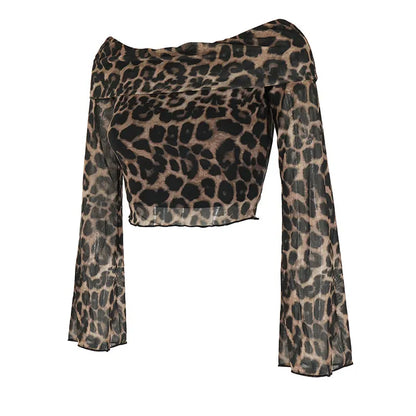 Quinn Leopard Backless T-shirt