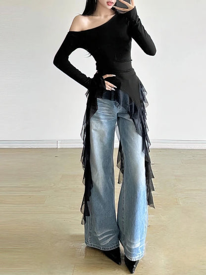Bella Ruffles Long sleeve T-shirt