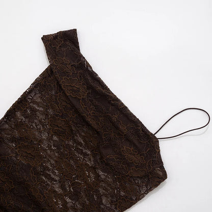 Serena Lace-Draped Satin Maxi Dress