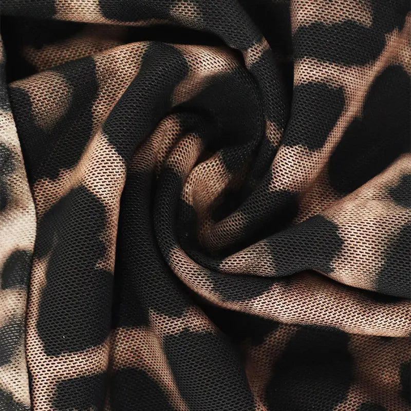 Quinn Leopard Backless T-shirt