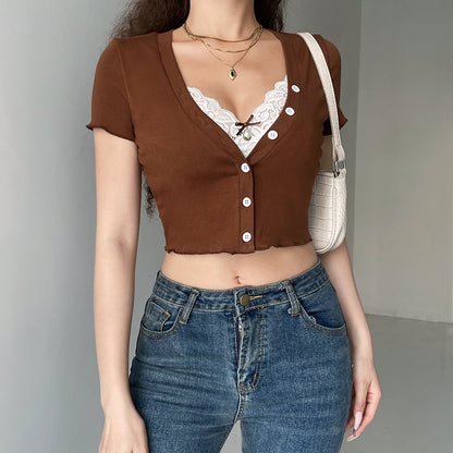 Alaia Button T-Shirt
